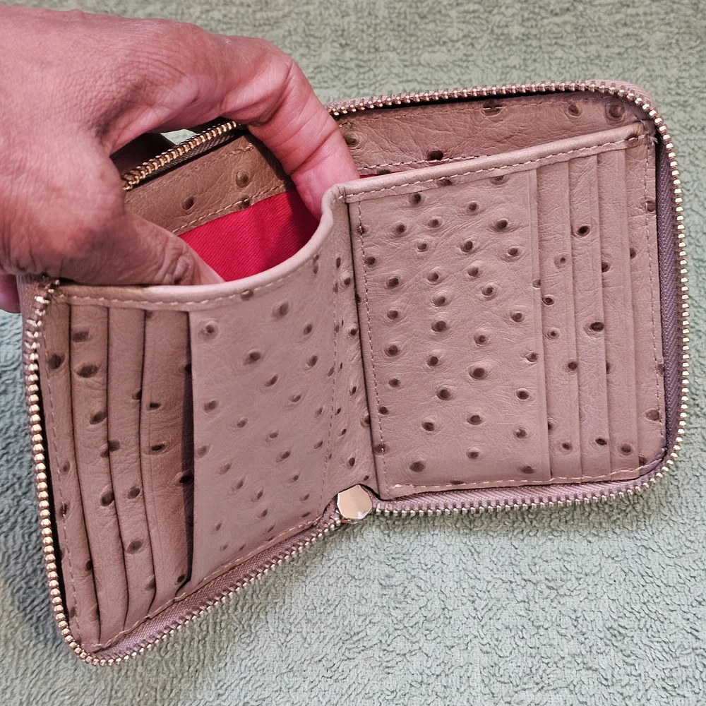 Dooney & Bourke Tan Ostrich-Print Wallet - Picture 6 of 7